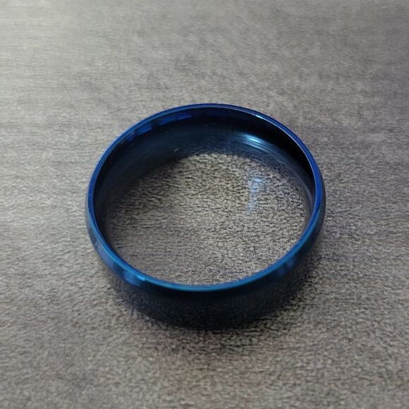 Men's Blue Wedding Band or Promise Ring Sizes 6-14 - Picture 7 of 7
